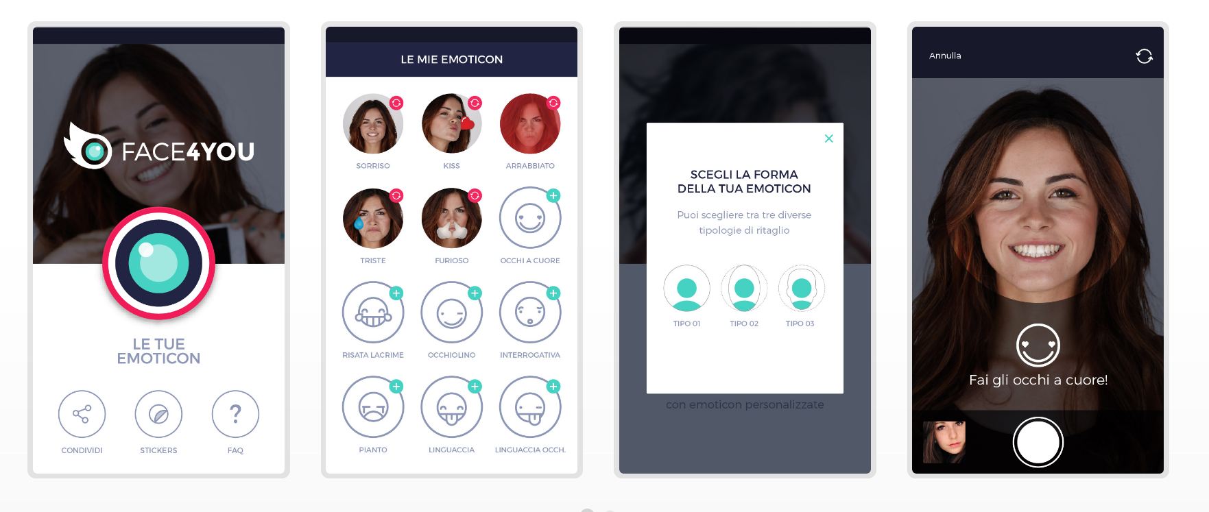 App Face4You crea emoticon con il proprio viso 2