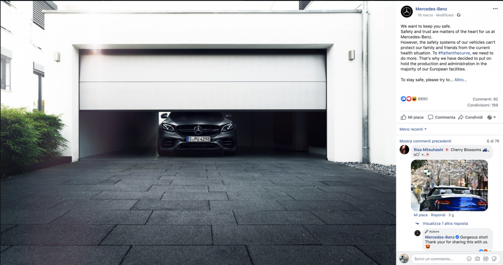 mercedes-benz covid comunicazione adv marketing apptoyou innovazione